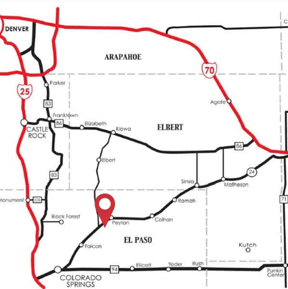 Service area map for Ed Kovitz and Associates